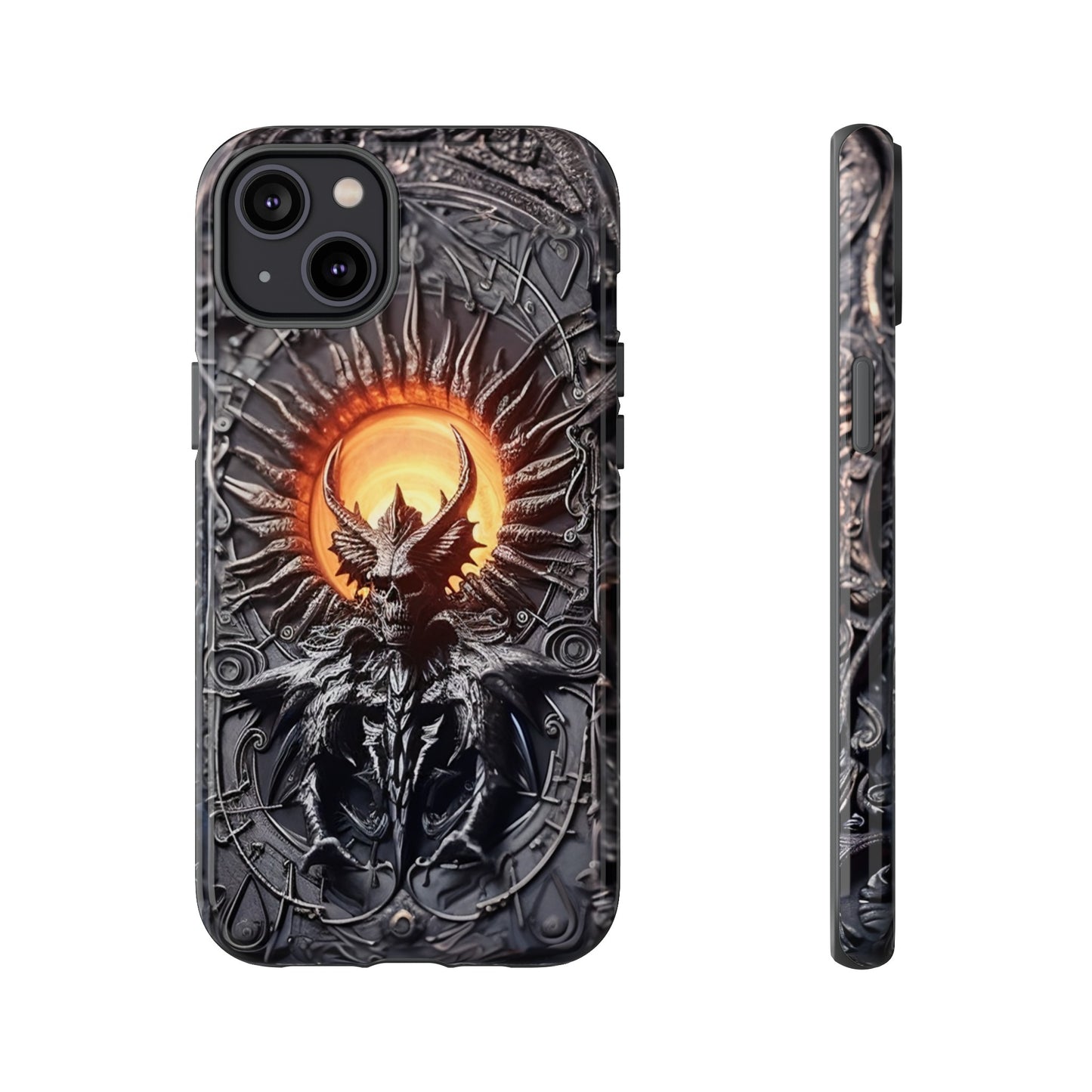 Skeletal Demonic King Phone Case – Ornate Gothic Design for iPhone, Samsung Galaxy, and Google Pixel Devices