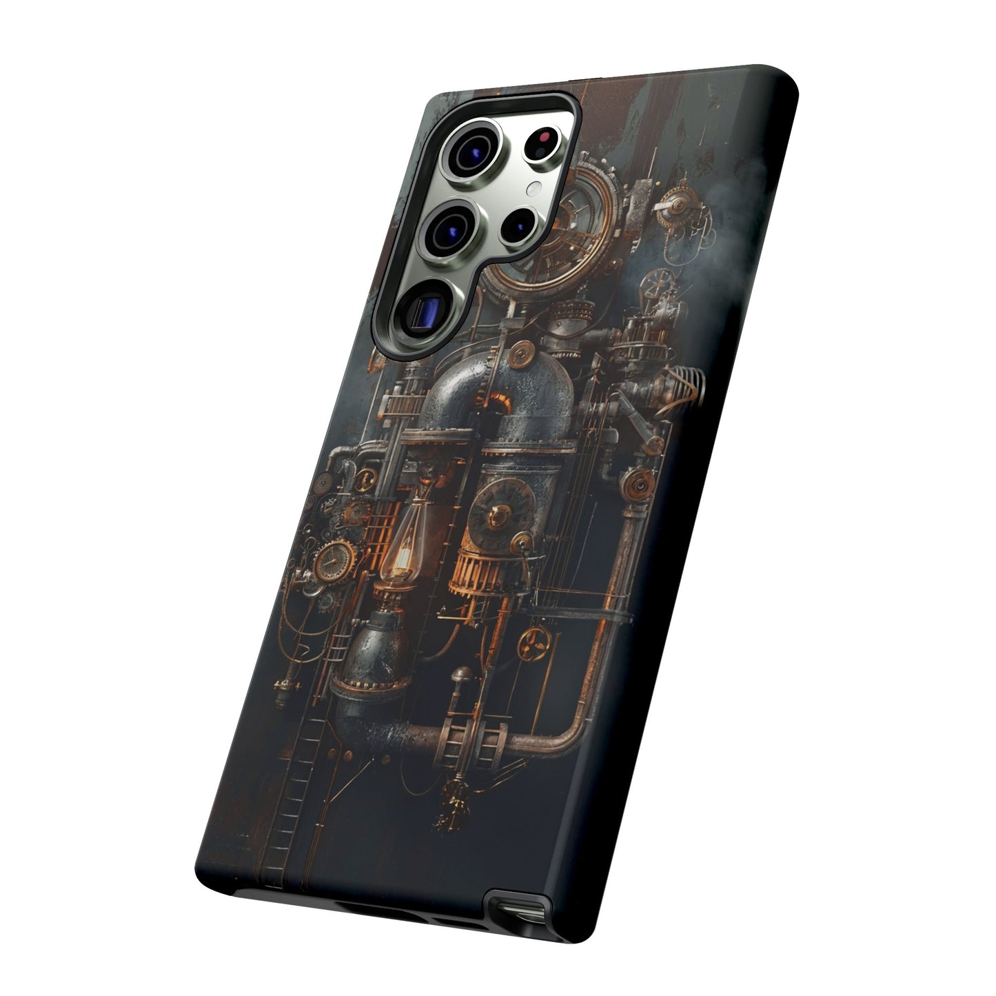 Steampunk Machine #2 Phone Case - Intricate Industrial Design for iPhone, Samsung Galaxy, Google Pixel Devices, Victorian Design Gears