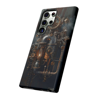 Steampunk Machine #2 Phone Case - Intricate Industrial Design for iPhone, Samsung Galaxy, Google Pixel Devices, Victorian Design Gears