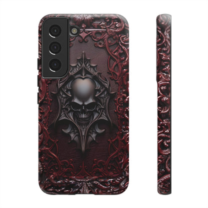 Vampiric Tough Phone Case – Gothic Skull Vampire Design for iPhone, Samsung Galaxy, and Google Pixel Devices