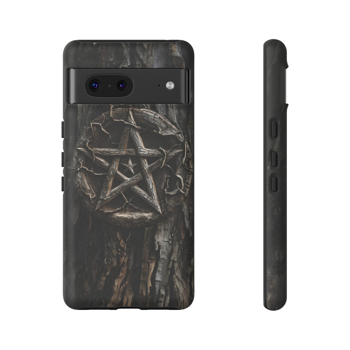 Pentacle Tree Phone Case – Wiccan Nature Magic Design for iPhone, Samsung Galaxy, and Google Pixel Devices