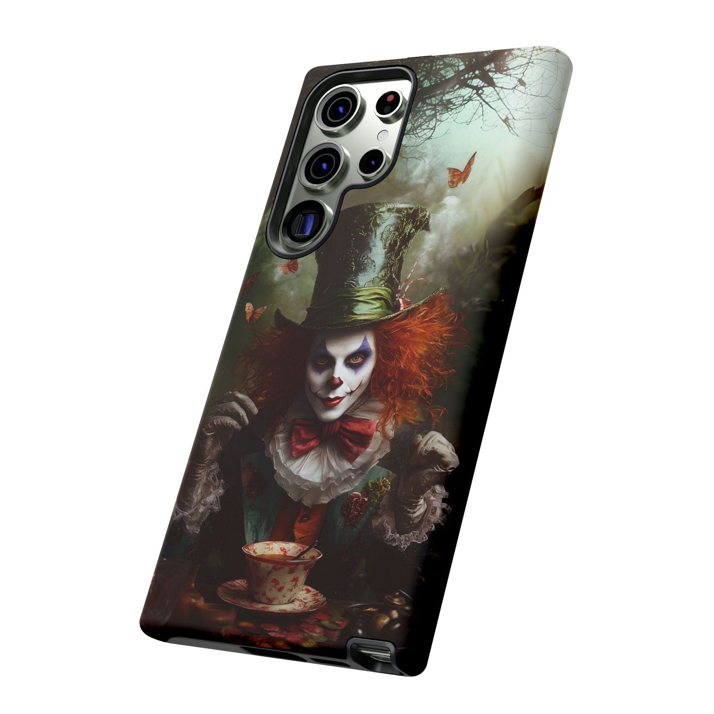 Mad Hatter Gothic Fantasy Phone Case - Dark Wonderland Design for iPhone, Samsung Galaxy, and Google Pixel Devices