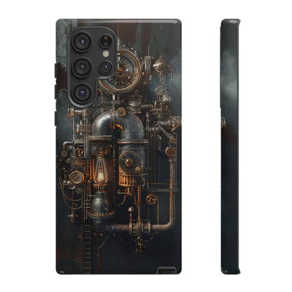 Steampunk Machine #2 Phone Case - Intricate Industrial Design for iPhone, Samsung Galaxy, Google Pixel Devices, Victorian Design Gears