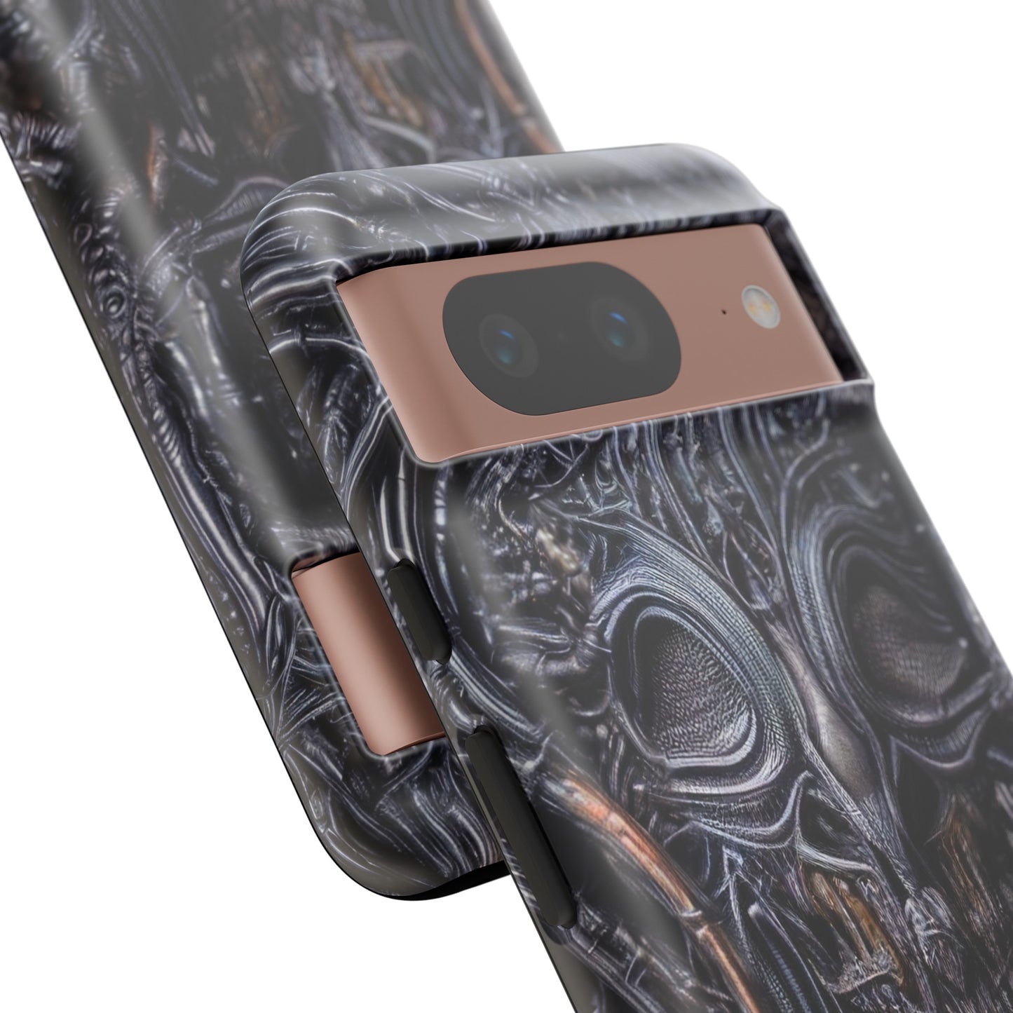 Biomechanical Horror 2 Phone Case – Futuristic Alien Horror Design for iPhone, Samsung Galaxy, and Google Pixel Devices