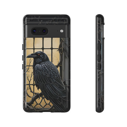 The Raven Phone Case – Edgar Allan Poe Inspired Gothic Design for iPhone, Samsung Galaxy, and Google Pixel Devices