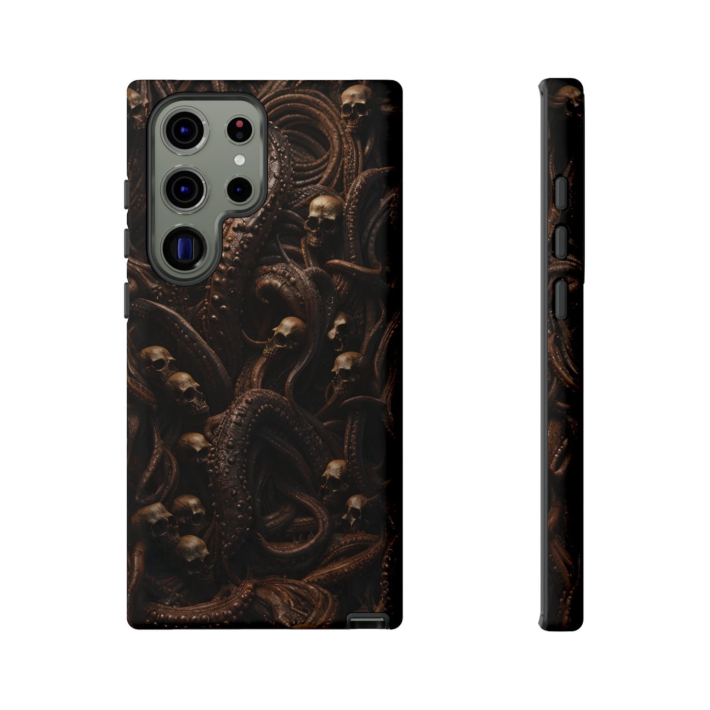 Skulls and Tentacles Phone Case – Lovecraftian Horror Design for iPhone, Samsung Galaxy, and Google Pixel Devices