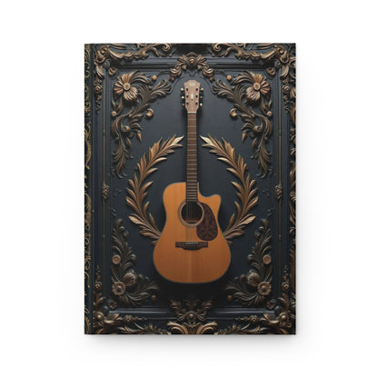 Vintage Guitar-Themed Journal - Hardcover Notebook for Musicians