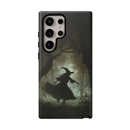 Spooky Witch Silhouette Phone Case - Halloween Dark Art Design for iPhone, Samsung Galaxy, and Google Pixel Devices