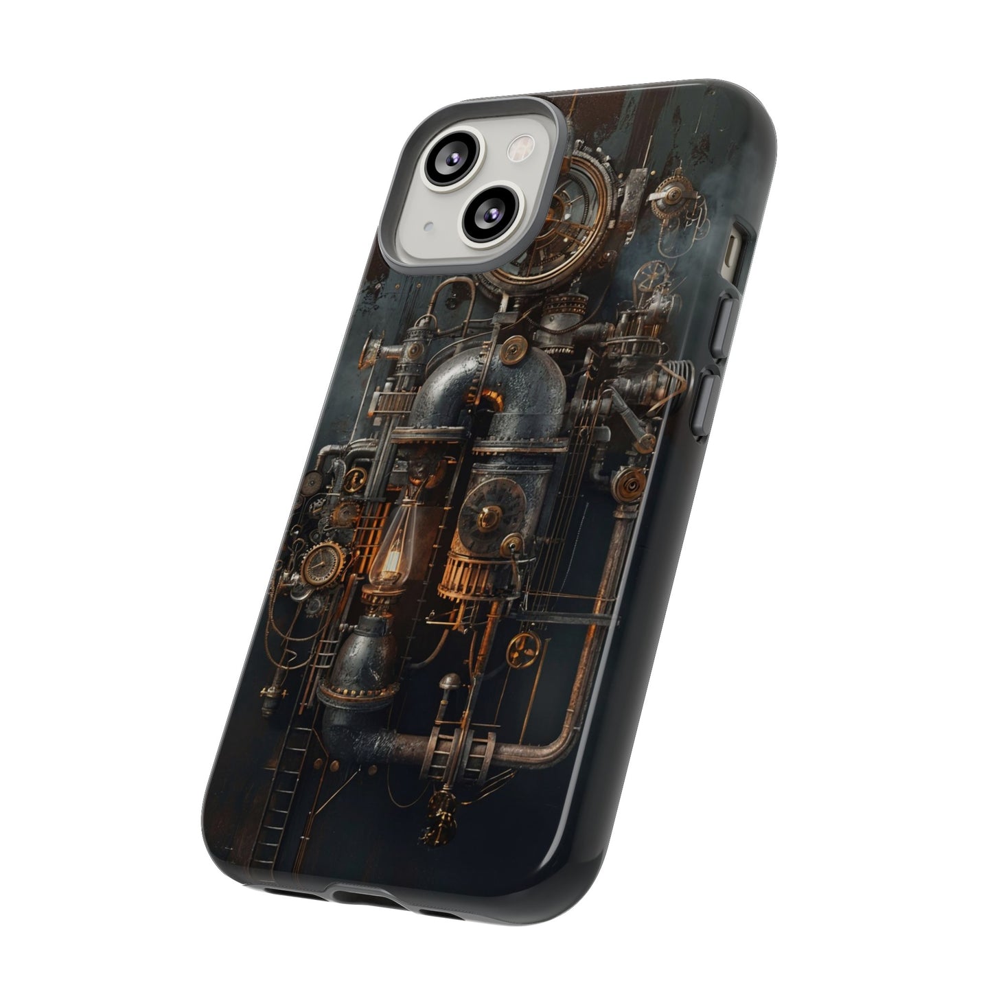 Steampunk Machine #2 Phone Case - Intricate Industrial Design for iPhone, Samsung Galaxy, Google Pixel Devices, Victorian Design Gears