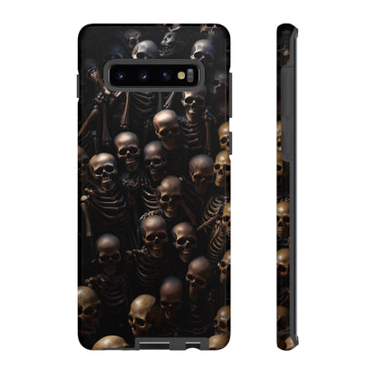 Skeletal Grave Phone Case – Halloween Horror Skeleton Design for iPhone, Samsung Galaxy, and Google Pixel Devices