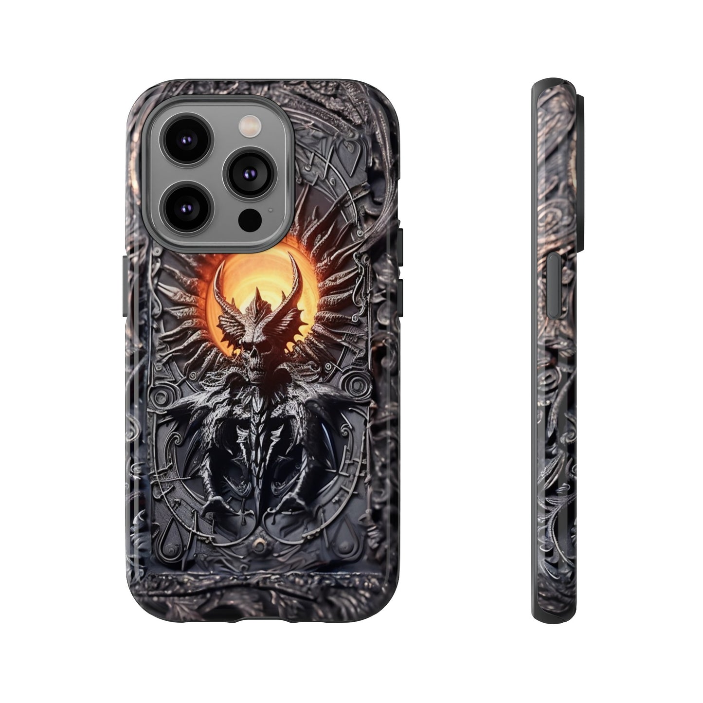 Skeletal Demonic King Phone Case – Ornate Gothic Design for iPhone, Samsung Galaxy, and Google Pixel Devices