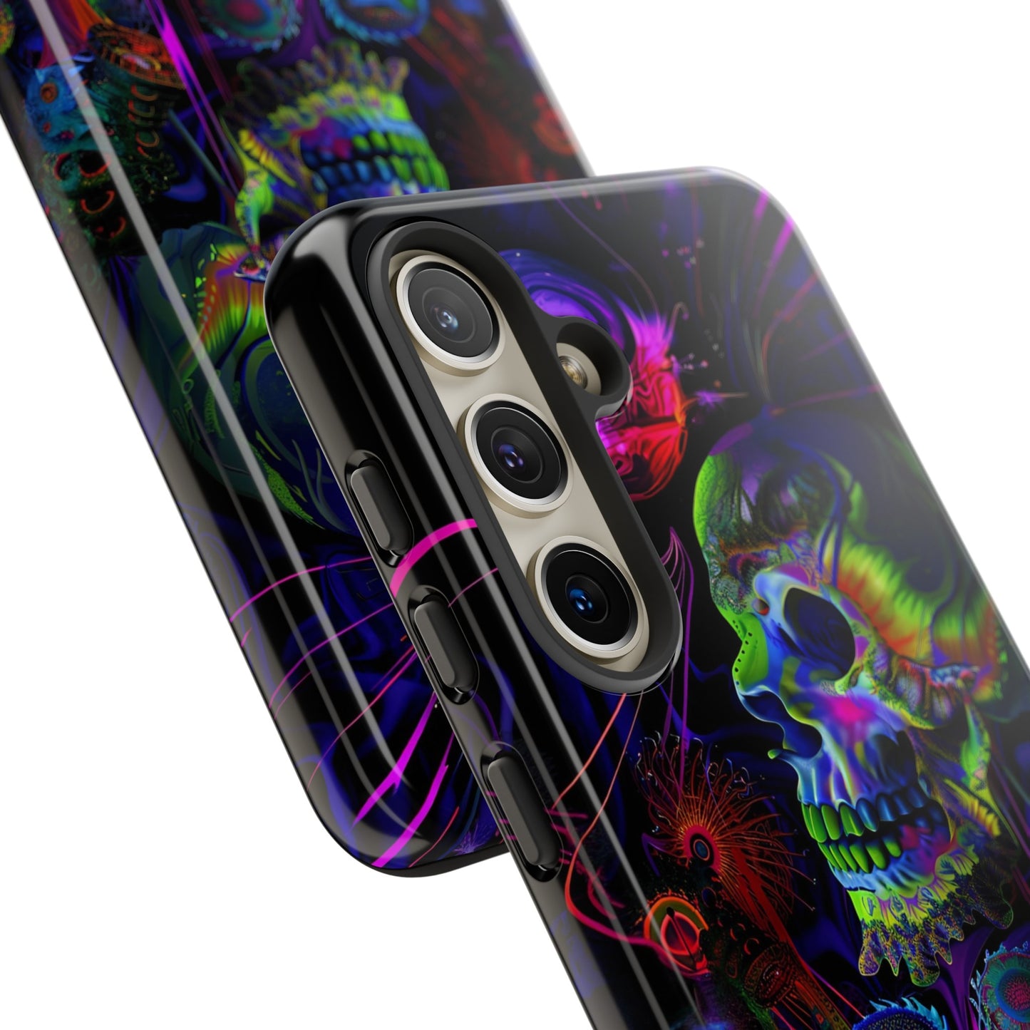 Psychedelic Skull Phone Case – Vibrant Pastel Design for iPhone, Samsung Galaxy, and Google Pixel Devices