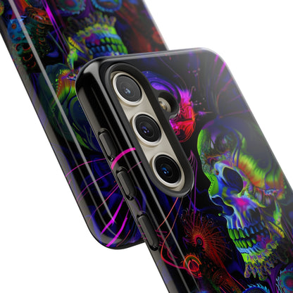 Psychedelic Skull Phone Case – Vibrant Pastel Design for iPhone, Samsung Galaxy, and Google Pixel Devices