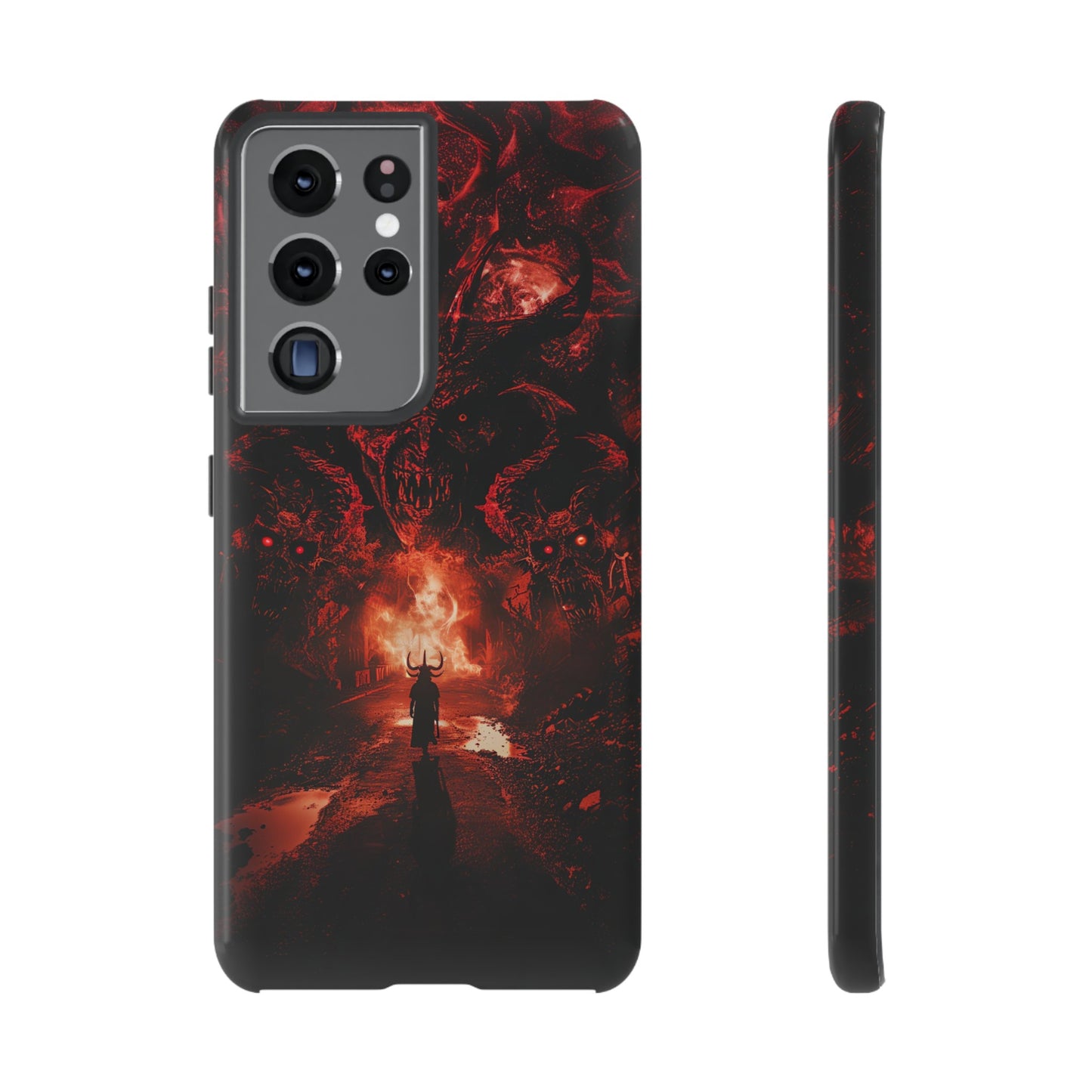 The Road to Hell Phone Case – Gothic Demon and Devil Design for iPhone, Samsung Galaxy, and Google Pixel Devices