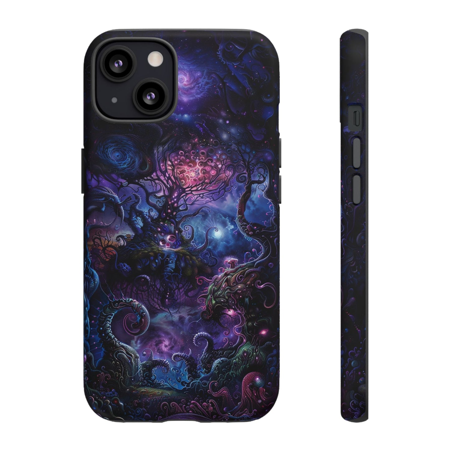 Trippy Psychedelic Alien Landscape Phone Case - Vibrant Abstract Design for iPhone, Samsung Galaxy and Google Pixel Devices