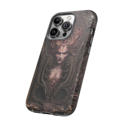 Dark Lilith Phone Case – Horned Hell Horror Design for iPhone, Samsung Galaxy, and Google Pixel Devices