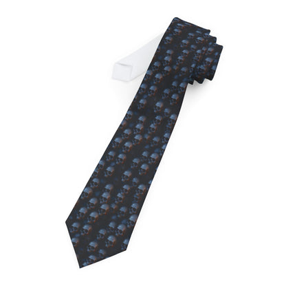 Skull Necktie – Gothic Horror Formal Tie with Skeleton Design