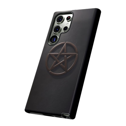 Simple Pentacle Tough Phone Case – Witchcraft Pentagram Design for iPhone, Samsung Galaxy, and Google Pixel Devices