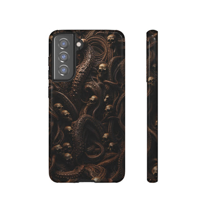 Skulls and Tentacles Phone Case – Lovecraftian Horror Design for iPhone, Samsung Galaxy, and Google Pixel Devices