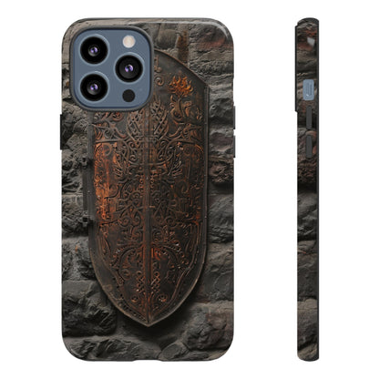 Medieval Shield Phone Case - Ornate Ancient Armor Design for iPhone and Samsung Galaxy Devices