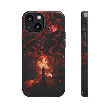 The Road to Hell Phone Case – Gothic Demon and Devil Design for iPhone, Samsung Galaxy, and Google Pixel Devices