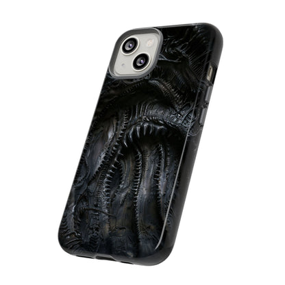 Surreal Biomechanical Phone Case - Gothic Sci-Fi Art for iPhone, Samsung Galaxy, and Google Pixel Devices