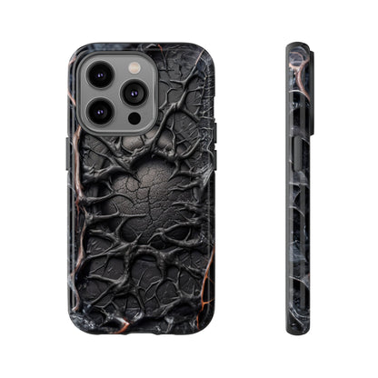 Black Veins Tough Phone Case – Lovecraftian Horror Design for iPhone, Samsung Galaxy, and Google Pixel Devices