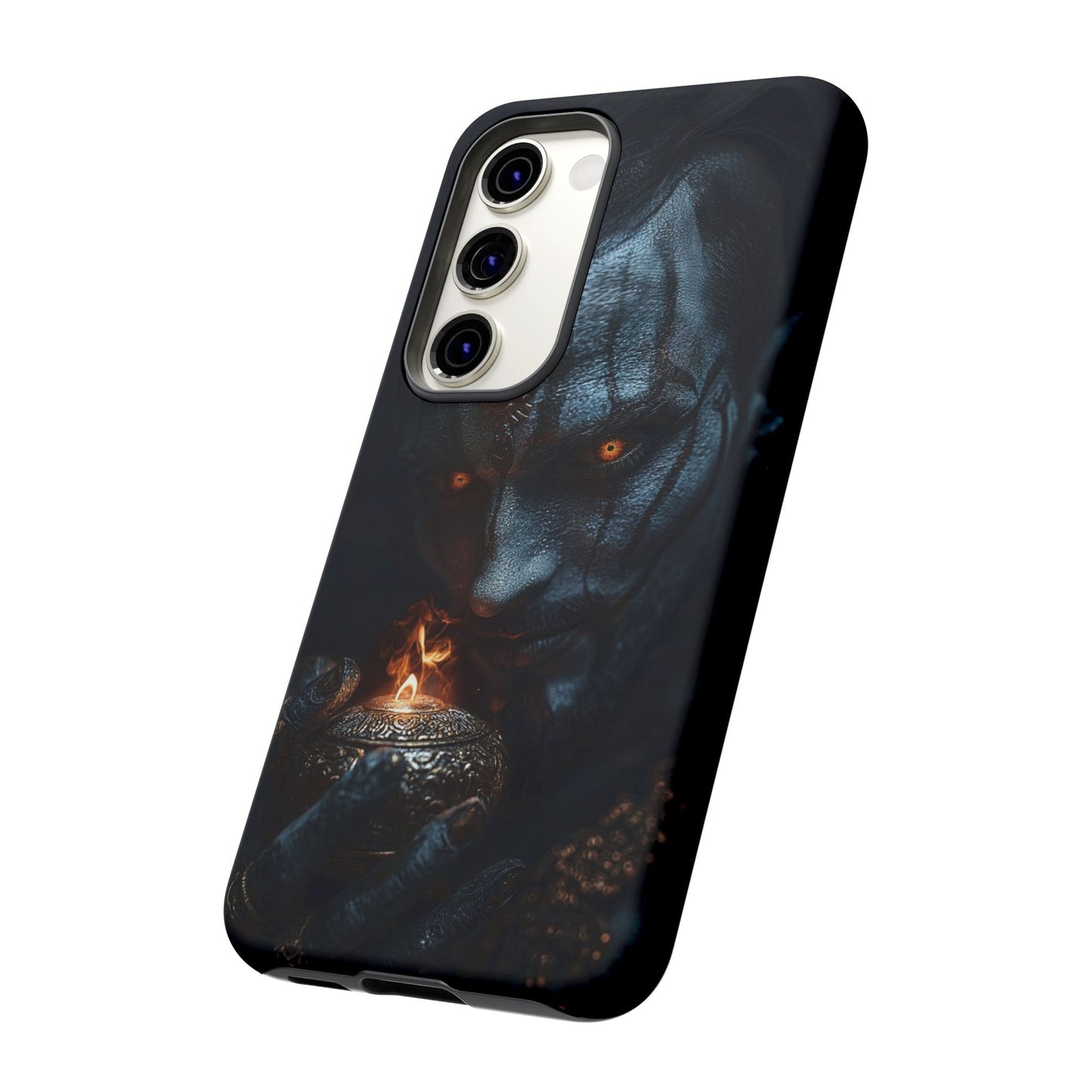 Dark Djinn Warrior Phone Case - Intricate Fantasy Art Protective Cover for iPhone, Samsung Galaxy, and Google Pixel Devices