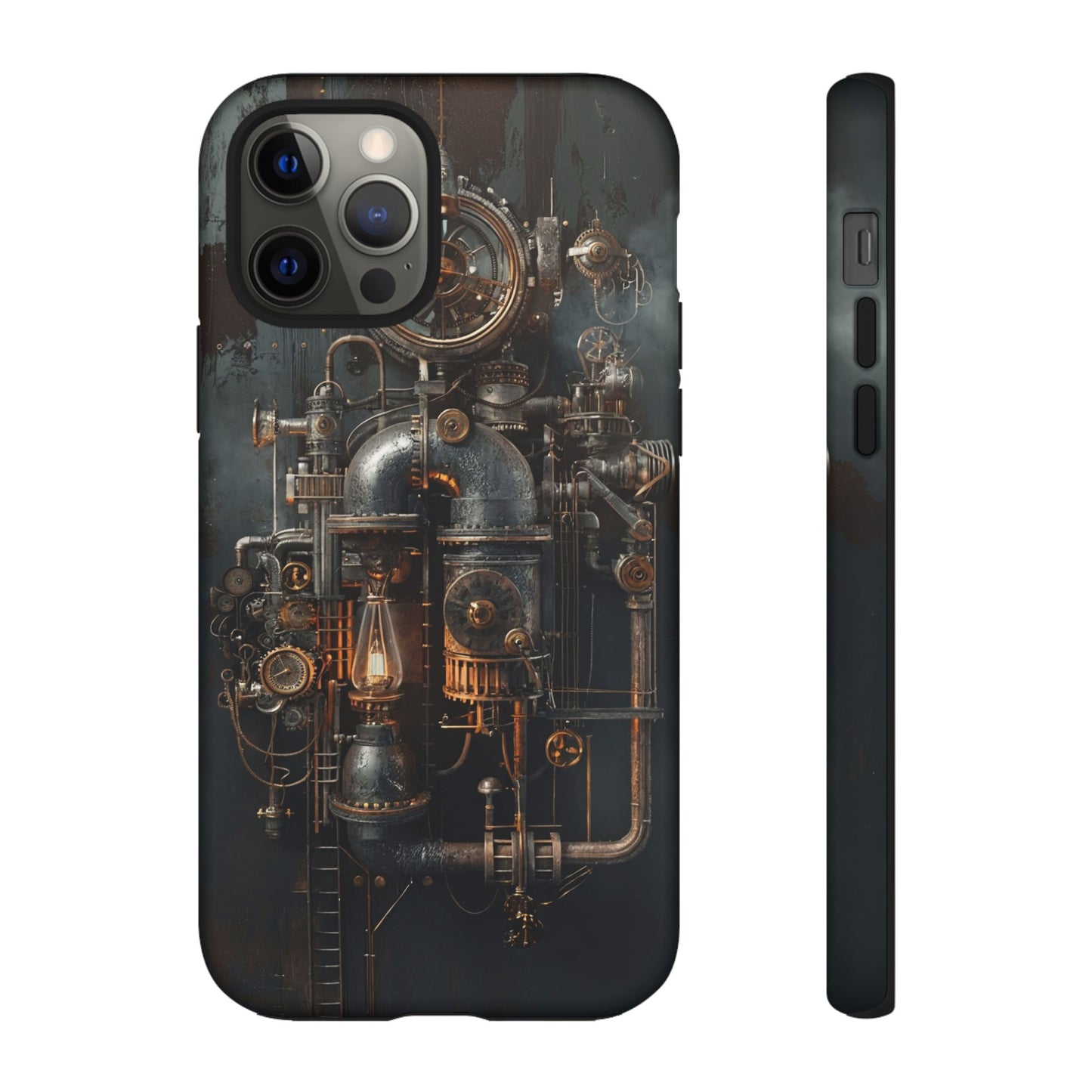 Steampunk Machine #2 Phone Case - Intricate Industrial Design for iPhone, Samsung Galaxy, Google Pixel Devices, Victorian Design Gears