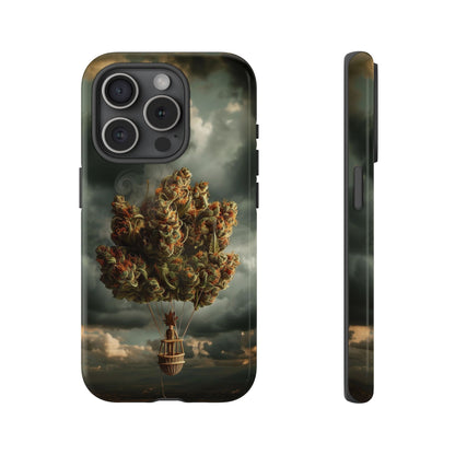 Cannabis Balloon Adventure Phone Case - For iPhone, Samsung Galaxy, and Google Pixel Devices