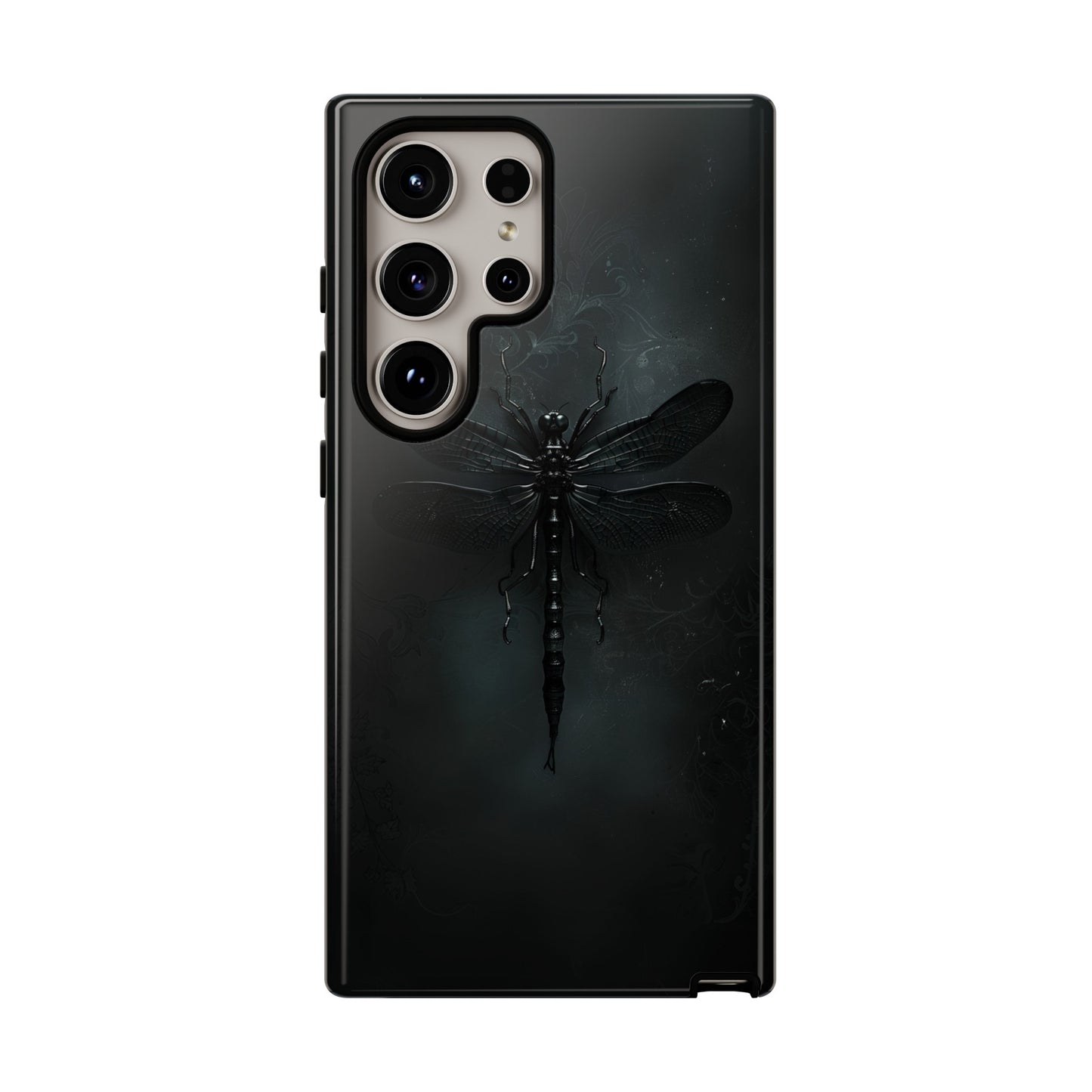 Gothic Dragonfly Phone Case – Dark Elegance Design for iPhone, Samsung Galaxy, and Google Pixel Devices