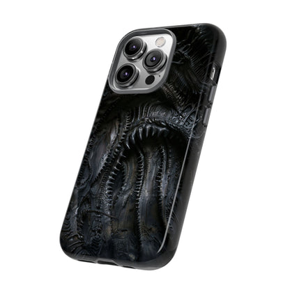 Surreal Biomechanical Phone Case - Gothic Sci-Fi Art for iPhone, Samsung Galaxy, and Google Pixel Devices