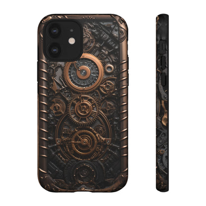 Gearworks 2 Phone Case – Steampunk Victorian Design with Gears and Clockwork for iPhone, Samsung Galaxy, and Google Pixel Devices