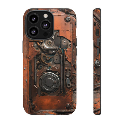 Rusted Mechanisms Phone Case – Steampunk Metal Gear Design for iPhone, Samsung Galaxy, and Google Pixel Devices