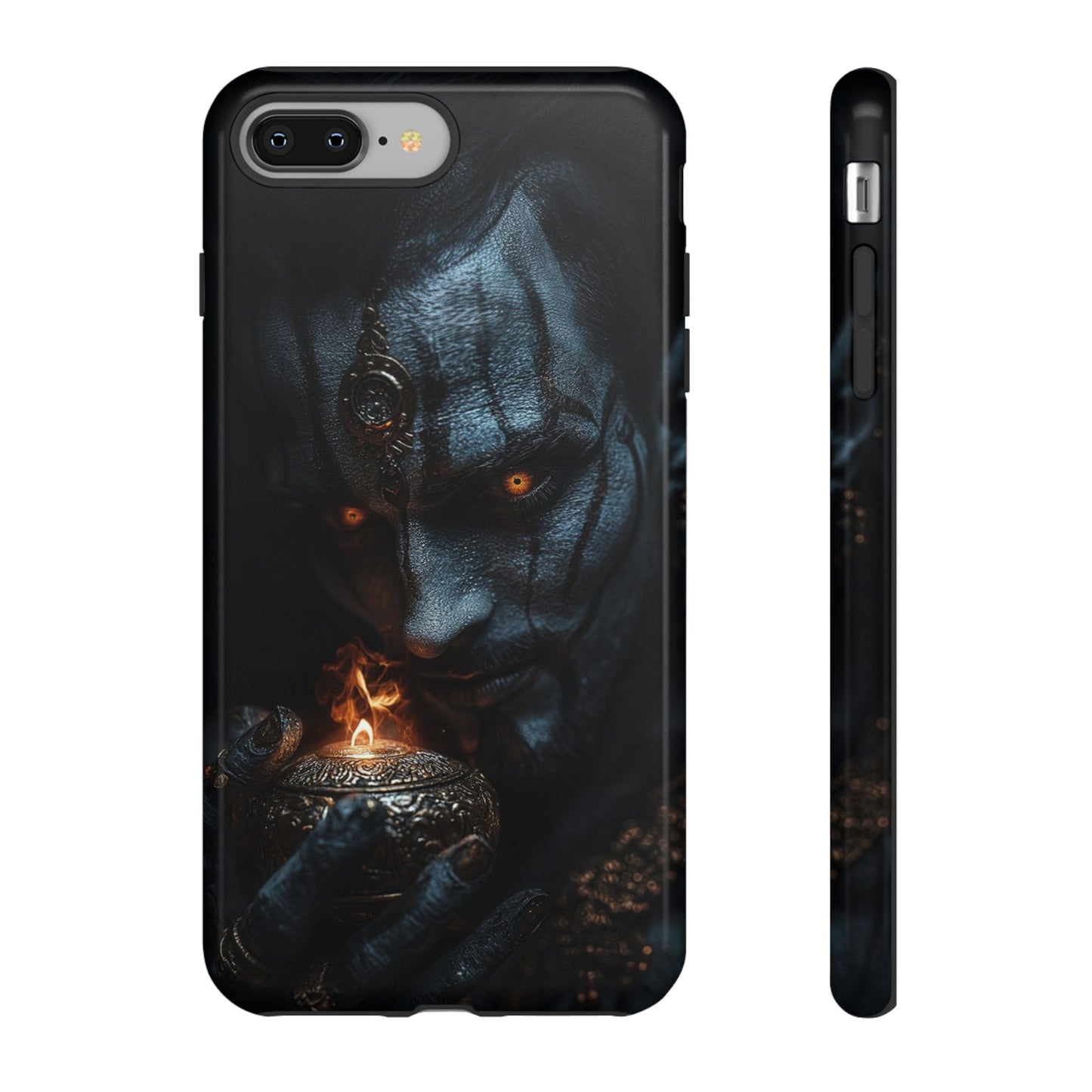 Dark Djinn Warrior Phone Case - Intricate Fantasy Art Protective Cover for iPhone, Samsung Galaxy, and Google Pixel Devices