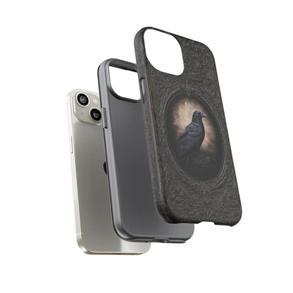 Gothic Raven Phone Case - Mysterious Dark Bird Design