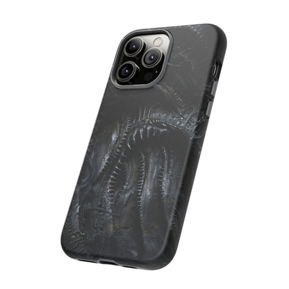 Surreal Biomechanical Phone Case - Gothic Sci-Fi Art for iPhone, Samsung Galaxy, and Google Pixel Devices