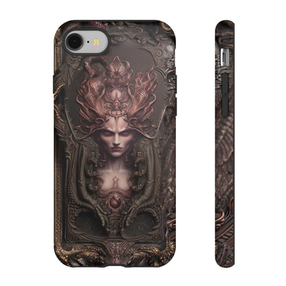 Dark Lilith Phone Case – Horned Hell Horror Design for iPhone, Samsung Galaxy, and Google Pixel Devices