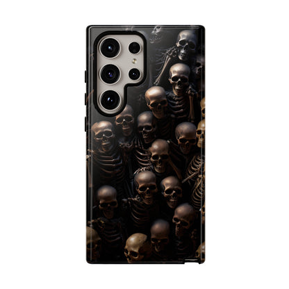 Skeletal Grave Phone Case – Halloween Horror Skeleton Design for iPhone, Samsung Galaxy, and Google Pixel Devices