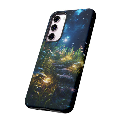 Fireflies in the Forest Tough Phone Case – Enchanting Summer Night Design for iPhone, Samsung Galaxy, and Google Pixel Devices