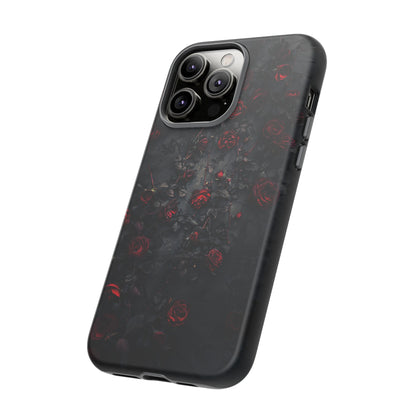 Gothic Roses Tough Phone Case – Elegant Dark Floral Design for iPhone, Samsung Galaxy, and Google Pixel Devices