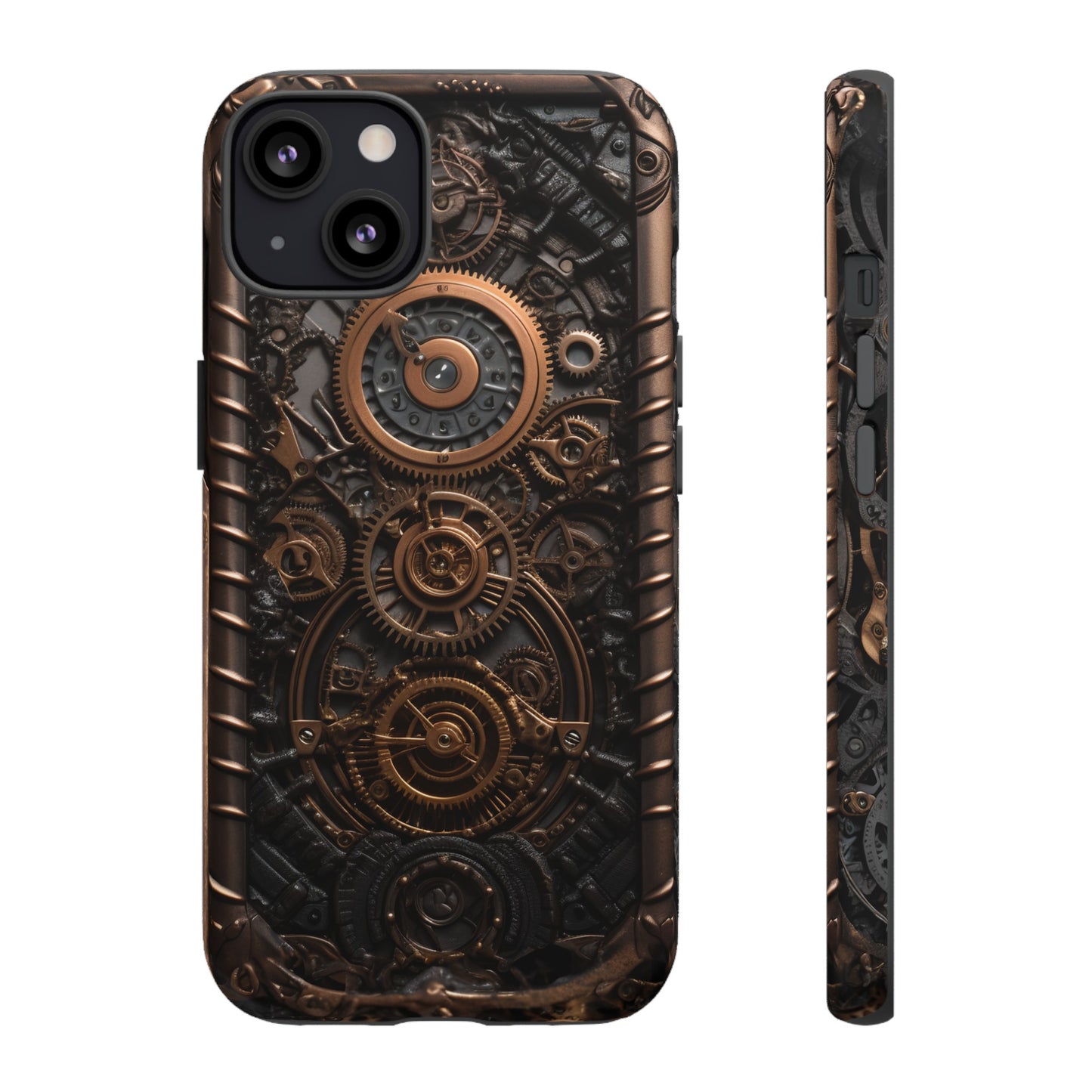 Gearworks 2 Phone Case – Steampunk Victorian Design with Gears and Clockwork for iPhone, Samsung Galaxy, and Google Pixel Devices