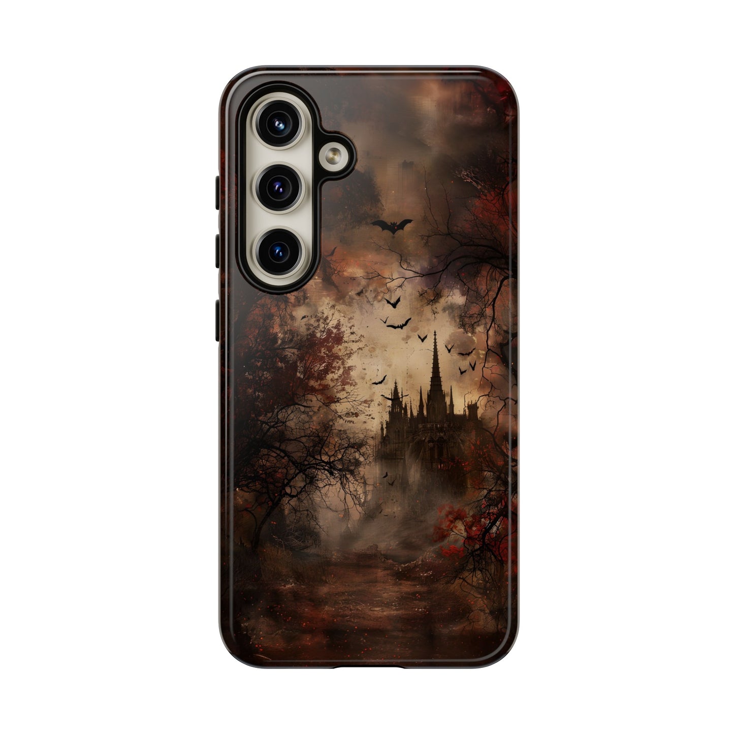 Gothic Castle Phone Case - Spooky Halloween Design for iPhone, Samsung Galaxy, Google Pixel Devices