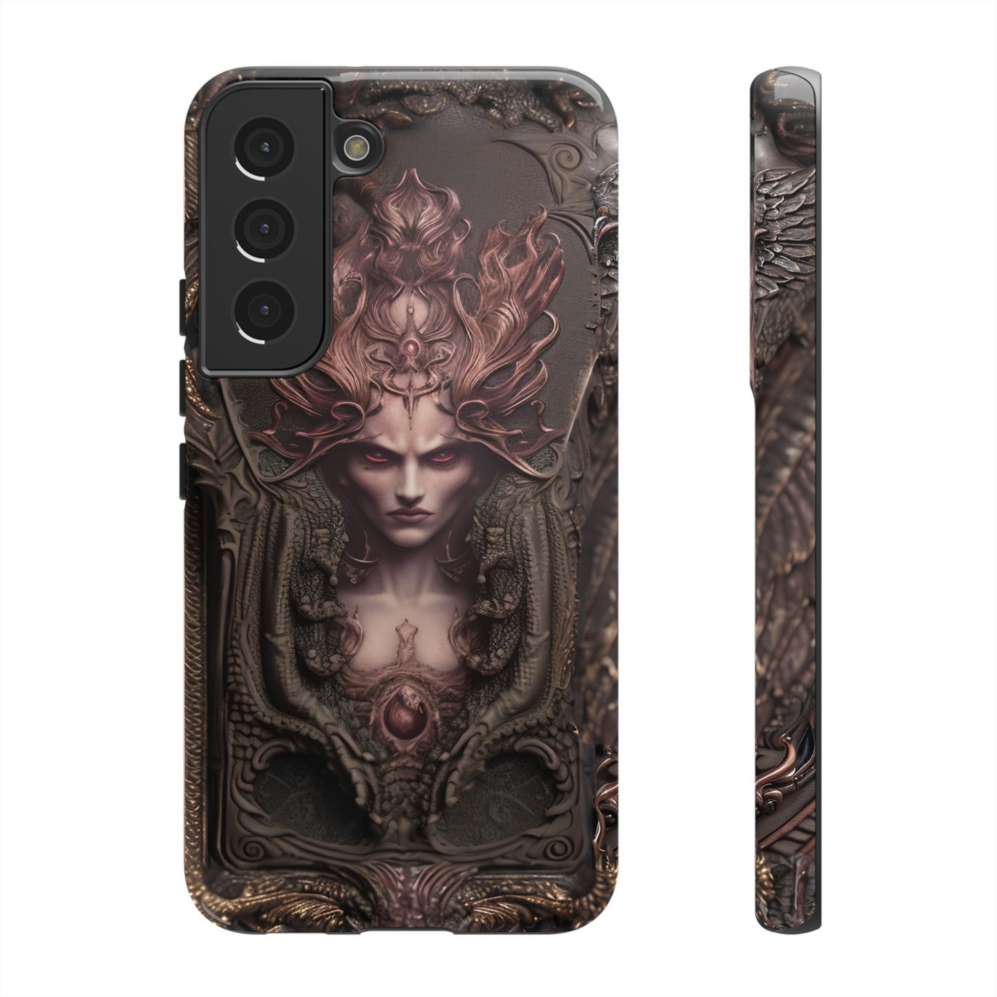 Dark Lilith Phone Case – Horned Hell Horror Design for iPhone, Samsung Galaxy, and Google Pixel Devices