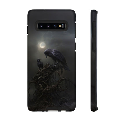 Gothic Raven Phone Case - Dark Crow Art for iPhone, Samsung Galaxy, and Google Pixel Devices