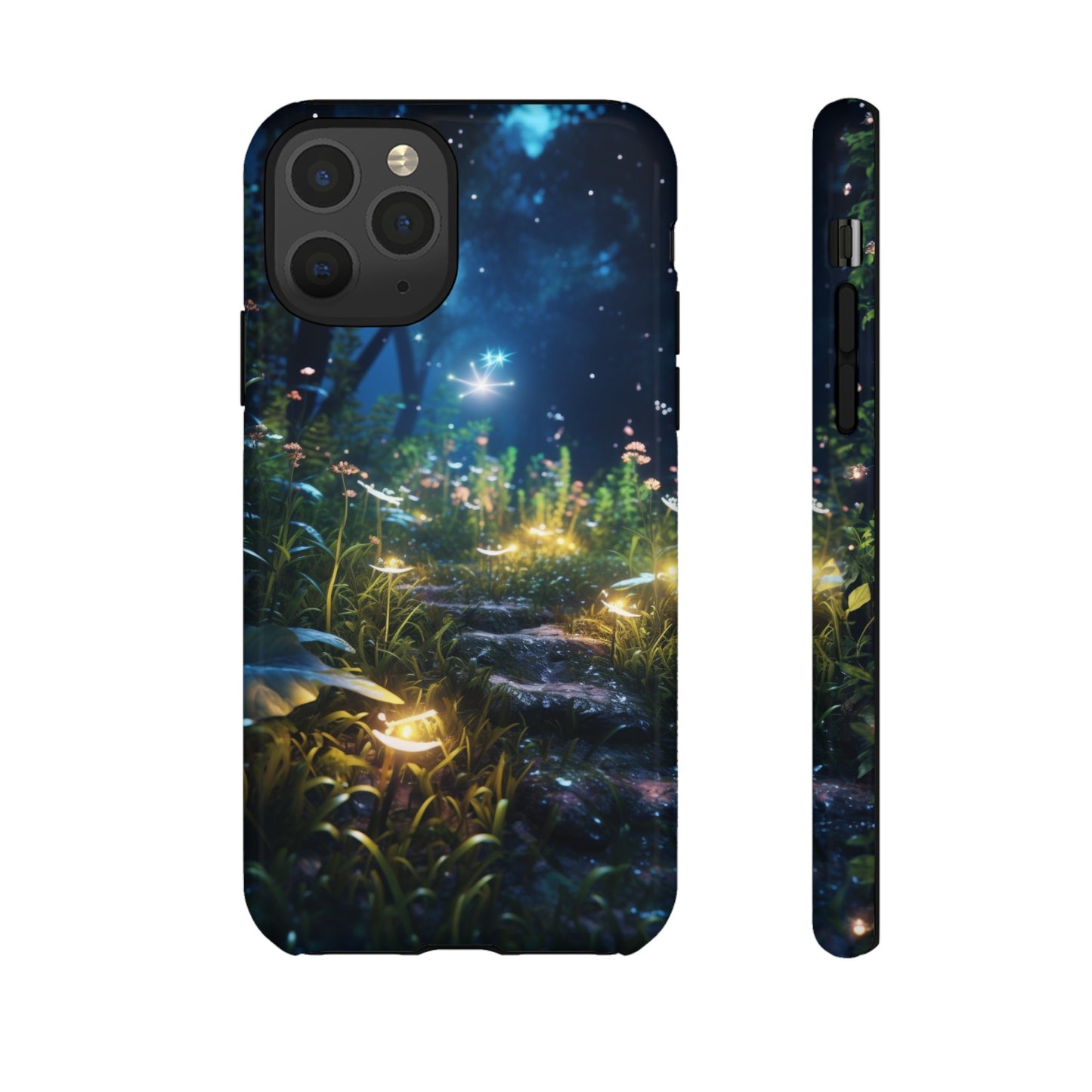 Fireflies in the Forest Tough Phone Case – Enchanting Summer Night Design for iPhone, Samsung Galaxy, and Google Pixel Devices