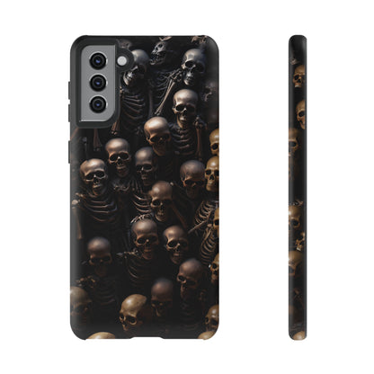 Skeletal Grave Phone Case – Halloween Horror Skeleton Design for iPhone, Samsung Galaxy, and Google Pixel Devices