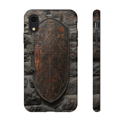 Medieval Shield Phone Case - Ornate Ancient Armor Design for iPhone and Samsung Galaxy Devices