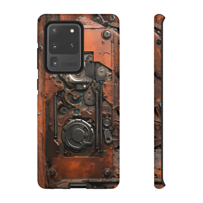 Rusted Mechanisms Phone Case – Steampunk Metal Gear Design for iPhone, Samsung Galaxy, and Google Pixel Devices