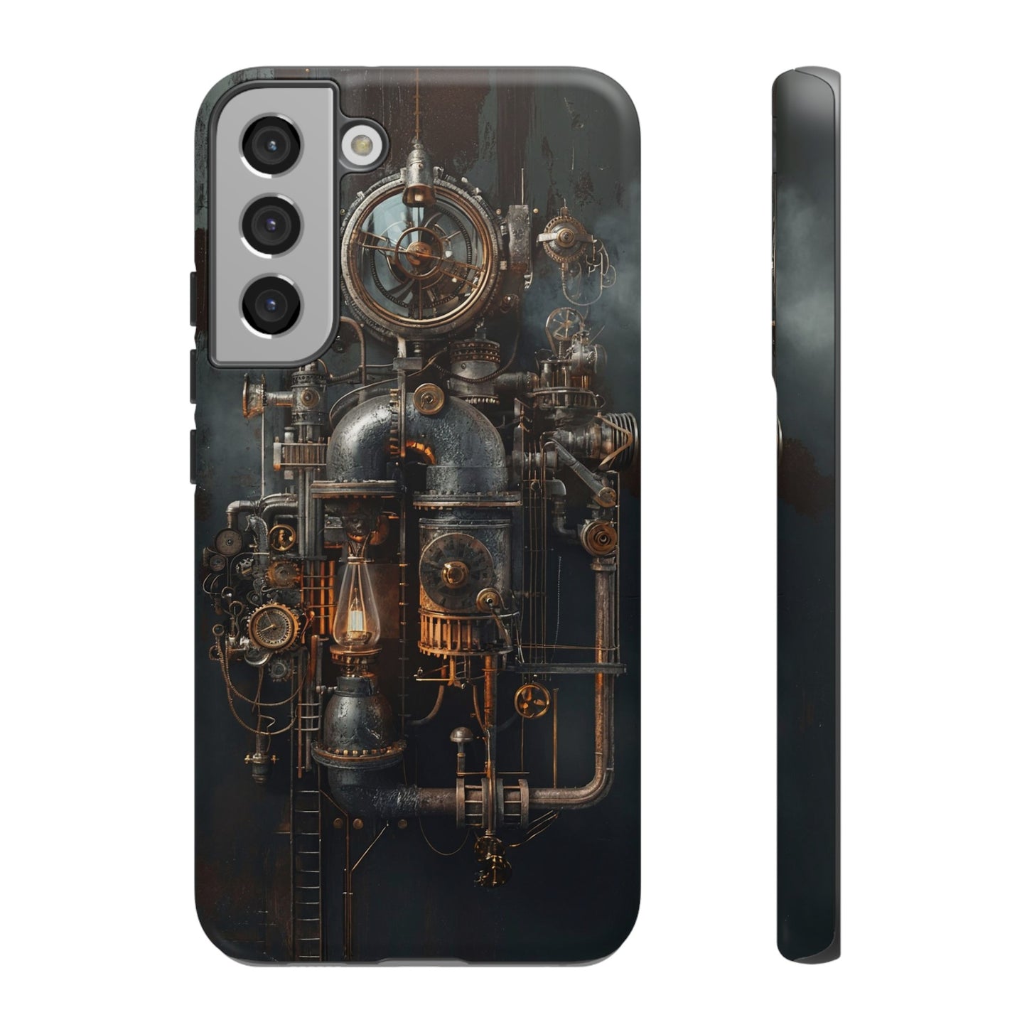 Steampunk Machine #2 Phone Case - Intricate Industrial Design for iPhone, Samsung Galaxy, Google Pixel Devices, Victorian Design Gears